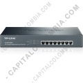 Ampliar foto de Switch de 8 puertos Gigabit PoE+, 124W PoE power supply for all 8 PoE+ ports, 13-inch rack - TL-SG1008PE