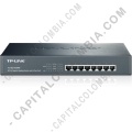 Switch de 8 puertos Gigabit PoE+, 124W PoE power supply for all 8 PoE+ ports, 13-inch rack - TL-SG1008PE