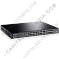 Redes, Routers, Wifi, Marca: Tp-link - Switch L3 JetStream™ 24 puertos Gigabit, RJ45(T3700G-28TQ)