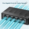Redes, Routers, Wifi, Marca: Tp-link - Switch TP-LINK de 5 puertos Gigabit - Ref. LS1005G
