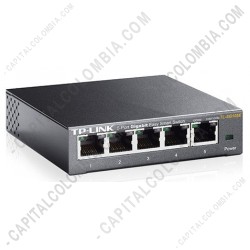 Ampliar foto de Switch TP-Link de 5 puertos Smart Switch 10/100/1000Mbps puertos RJ45 - TL-SG105E