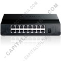 Redes, Routers, Wifi, Marca: Tp-link - Switch Tplink de 16 puertos a 10/100Mbps de escritorio (Ref. TL-SF1016D)
