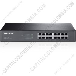 Ampliar foto de Switch Tplink de 16 puertos Gigabit 10/100/1000M - Ref. TL-SG1016D