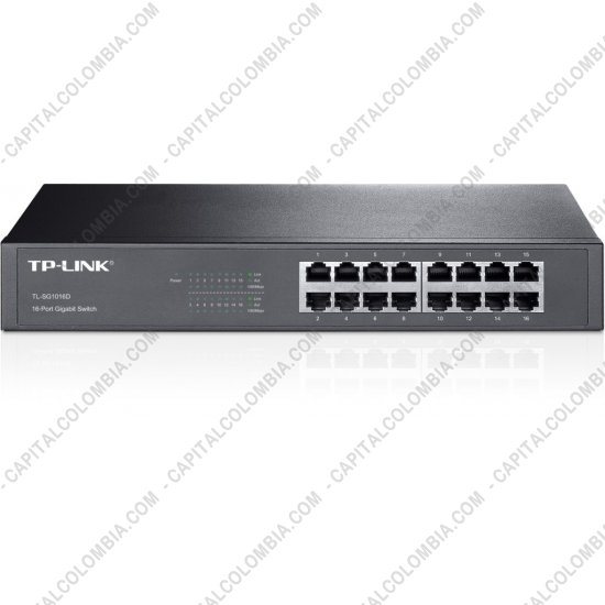 Redes, Routers, Wifi, Marca: Tp-link - Switch Tplink de 16 puertos Gigabit 10/100/1000M - Ref. TL-SG1016D