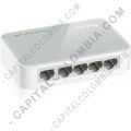 Redes, Routers, Wifi, Marca: Tp-link - Switch Tplink de Escritorio con 5 puertos a 10/100 Mbps (Ref. TL-SF1005D)