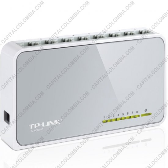 Redes, Routers, Wifi, Marca: Tp-link - Switch Tplink de Escritorio de 8 Puertos de 10/100Mbps (Ref. TL-SF1008D)