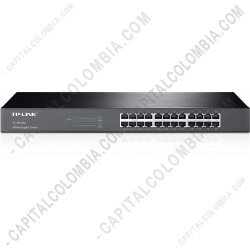 Ampliar foto de Switch Tplink Gigabit de 24 puertos 10/100/1000Mbps para montaje en rack (Ref. TL-SG1024) 