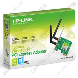 Ampliar foto de Tarjeta de Red PCI Express inalámbrico N a 300 Mbps  (Ref. TL-WN881ND)