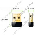 Redes, Routers, Wifi, Marca: Tp-link - TP-LINK, Adaptador USB Nano Inalámbrico N 150Mbps, (Ref.TL-WN725N)