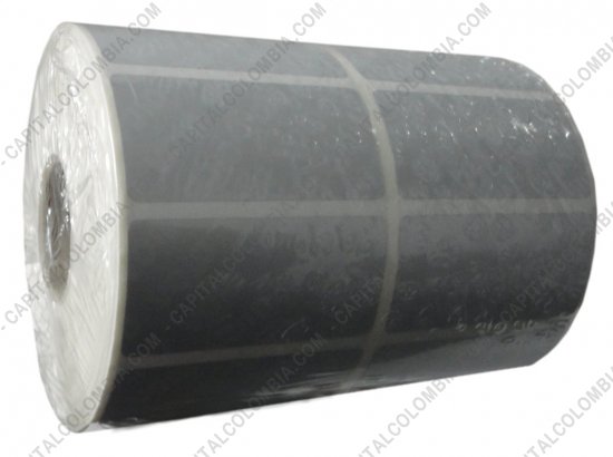 Rollos de etiquetas adhesivas y Nylon Textil, Marca:  - Rollo de etiquetas metalizadas de 5.000 rótulos autoadhesivos a dos columnas (5.01cms x 2.5cms)
