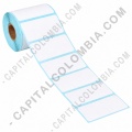 Paquete de 5 Unidades de rollos de etiquetas adhesivas t&eacute;rmicas de 400 r&oacute;tulos a una columnas de 5cms x 3cms (50X30mm) - Marca CapitalColombia