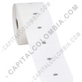 Rollo de 1.250 Etiquetas en Propalcote Blanco de 7cms X 4cms a una columna (70x40mm)
