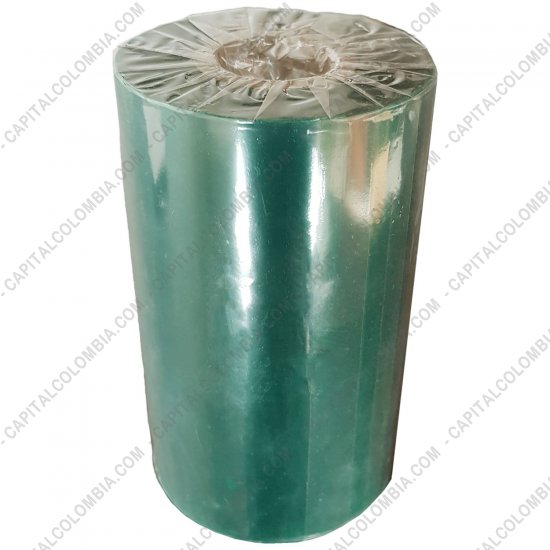 Rollos de etiquetas adhesivas y Nylon Textil, Marca: CapitalColombia - Rollo de Cera Verde de 110mm x 300 mts