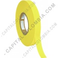Rollos de etiquetas adhesivas y Nylon Textil, Marca: CapitalColombia - Rollo de Cinta Siliconada amarilla de 20mm x 137mts para crear etiquetas de ropa