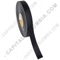 Rollo de Cinta Siliconada negra de 25mm x 137mts para crear etiquetas de ropa