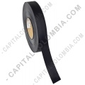 Rollos de etiquetas adhesivas y Nylon Textil, Marca: CapitalColombia - Rollo de Cinta Siliconada negra de 30mm x 137mts para crear etiquetas de ropa