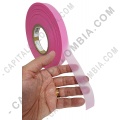 Rollos de etiquetas adhesivas y Nylon Textil, Marca: CapitalColombia - Rollo de Cinta Siliconada rosada de 20mm x 137mts para crear etiquetas de ropa