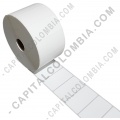 Rollo de etiquetas adhesivas bond de transferencia de 2.500 rótulos a una columnas - 6cms x 3cms