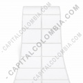 Rollo de etiquetas adhesivas en papel transferencia bond de 2.500 r&oacute;tulos a Dos Columnas de 5cms x 4cms (50x40mm)