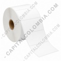 Rollo de etiquetas adhesivas t&eacute;rmicas de 2.500 r&oacute;tulos a una columnas de 6cms x 3cms (60x30mm) - Marca CapitalColombia