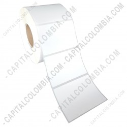 Ampliar foto de Rollo de etiquetas de transferencia (bond) de 2000 rótulos a una columna (10cms x 8.2cms) Core 3"