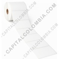 Rollos de etiquetas adhesivas y Nylon Textil, Marca: CapitalColombia - Rollo de etiquetas en papel bond de 1000 etiquetas a una columna 10cms x 6.0cms (100x60mm)