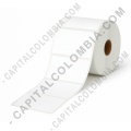 Rollos de etiquetas adhesivas y Nylon Textil, Marca: CapitalColombia - Rollo de etiquetas en papel bond de 1000 etiquetas a una columna 10cms x 6.0cms (100x60mm)