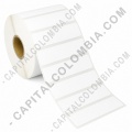 Rollo de etiquetas en papel bond de 1000 r&oacute;tulos a una columna de 7.5cms x 2.5cms (75x25mm) - Marca CapitalColombia