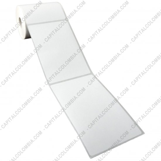 Rollos de etiquetas adhesivas y Nylon Textil, Marca: CapitalColombia - Rollo de etiquetas en papel bond de 500 r&oacute;tulos a una columna 10cms x 15cms (100x150mm)
