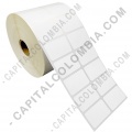 Rollo de etiquetas en papel de transferencia de 5.000 rótulos a dos columnas (4cms x 2.5cms)