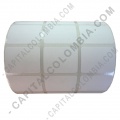 Rollo de etiquetas en papel de transferencia de 5.000 rótulos a tres columnas (3.2cms x 2.5cms)