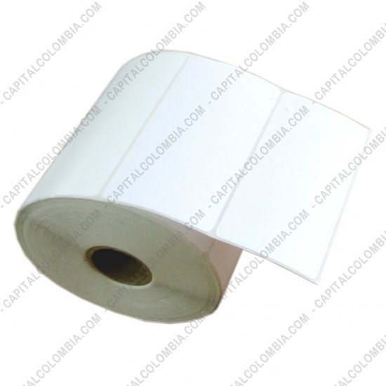 Rollos de etiquetas adhesivas y Nylon Textil, Marca: CapitalColombia - Rollo de etiquetas en papel t&eacute;rmico de 1000 etiquetas a una columna de 10cms x 5.0cms (100x50mm)