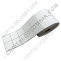 Ampliar foto de Rollo de Etiquetas en papel Térmico de 2.500 rótulos a dos columnas de 4cms x 4cms (40x40mm)