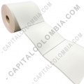 Rollo de etiquetas en papel térmico de 500 rótulos a una columna (10cms x 10cms)
