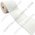 Ampliar foto de Rollo de etiquetas en papel térmico de 500 rótulos a una columna 10cms x 10cms (100x100mm)