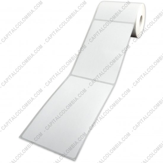 Rollos de etiquetas adhesivas y Nylon Textil, Marca: CapitalColombia - Rollo de etiquetas en papel t&eacute;rmico de 500 r&oacute;tulos a una columna de 10cms x 15cms (100x150mm)