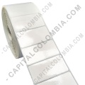 Ampliar foto de Rollo de etiquetas en polipropileno blanco de 2500 rótulos a una columna 6cms x 3cms (60x30mm)