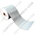 Rollo de etiquetas metalizadas de 1.000 rótulos a una columna 10cms x 5cms (100x50mm)