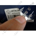 Rollos de etiquetas adhesivas y Nylon Textil, Marca: CapitalColombia - Rollo de etiquetas metalizadas de 2.500 rótulos a dos columnas 5cms x 2.5cms Core 3" (50x25mm)