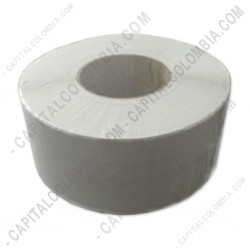 Ampliar foto de Rollo de etiquetas punta redonda de 2.500 rótulos a una columna de 7.4cms x 5.0cms (74x50mm)
