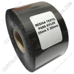 Ampliar foto de Rollo de Cinta Resina Textil de 30mm x 300mts (SAT)