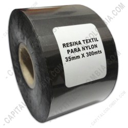 Ampliar foto de Rollo de Cinta Resina Textil de 35mm x 300mts (SAT)