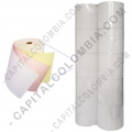 Diez (10) Rollos de papel químico de 76mm X 20mts, 1 original 2 copias