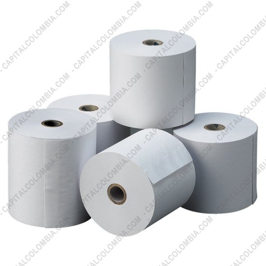 Rollos de papel para impresoras POS, Marca: CapitalColombia - Rollos de papel t&eacute;rmico de 80mm X 60mts X 10 unidades