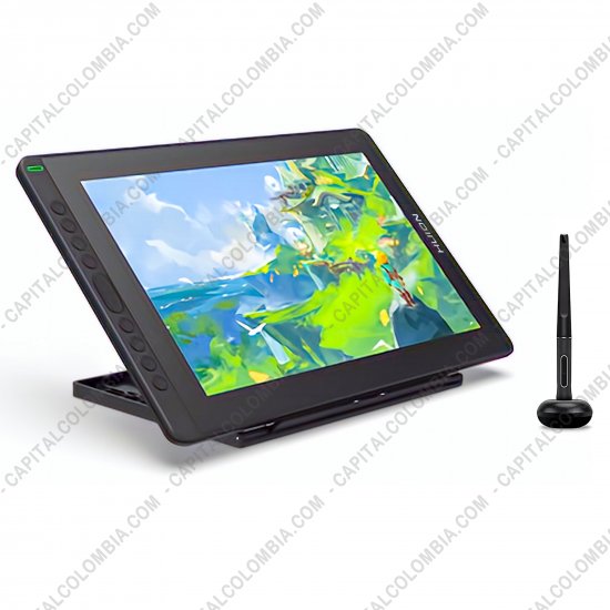 Tablas Digitalizadoras Wacom, Huion, Xp-Pen y otras, Marca: Huion - Display Digitalizador Huion Kamvas 16 con base, lápiz 8K y área activa de 34.42cm x 19.36cm
