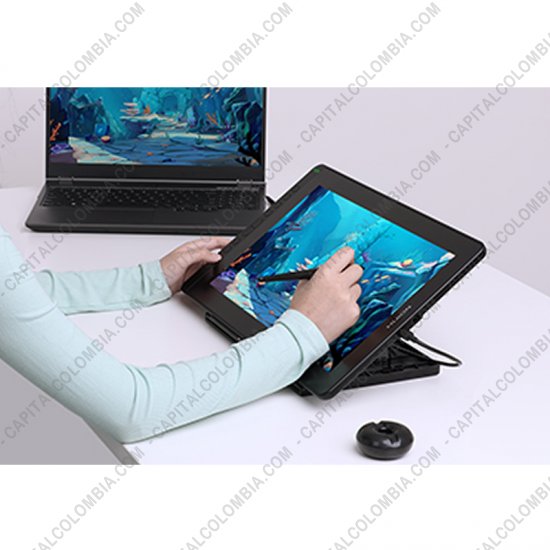 Tablas Digitalizadoras Wacom, Huion, Xp-Pen y otras, Marca: Huion - Display Digitalizador Huion Kamvas 16 con base, lápiz 8K y área activa de 34.42cm x 19.36cm