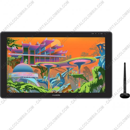 Tablas Digitalizadoras Wacom, Huion, Xp-Pen y otras, Marca: Huion - Display Digitalizador Huion Kamvas 22 Plus con base, lápiz 8K y área activa de 47.66cm x 26.81cm