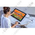 Display Digitalizador Huion Kamvas 22 Plus con base, lápiz 8K y área activa de 47.66cm x 26.81cm