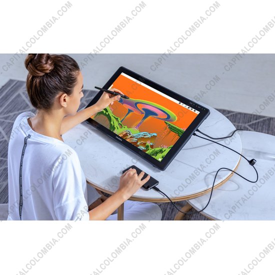 Tablas Digitalizadoras Wacom, Huion, Xp-Pen y otras, Marca: Huion - Display Digitalizador Huion Kamvas 22 Plus con base, lápiz 8K y área activa de 47.66cm x 26.81cm