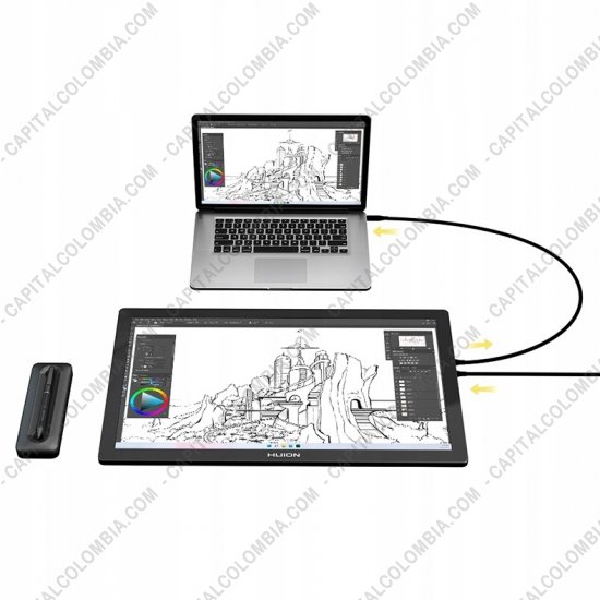 Tablas Digitalizadoras Wacom, Huion, Xp-Pen y otras, Marca: Huion - Display Digitalizador Huion Kamvas Pro 19 con l&aacute;piz 16K y &aacute;rea activa de 40.9cm x 23.0cm